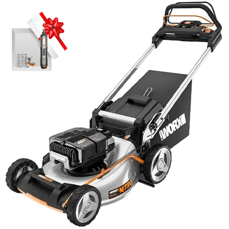Самоходная газонокосилка WORX NITRO WG761E 80V 51см аккумуляторная бесщеточная — детальное фото